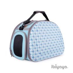 Ibbiyaya складная сумка-переноска для собак и кошек до 6 кг голубая